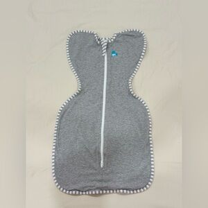 Love to Dream Gray and White Swaddle